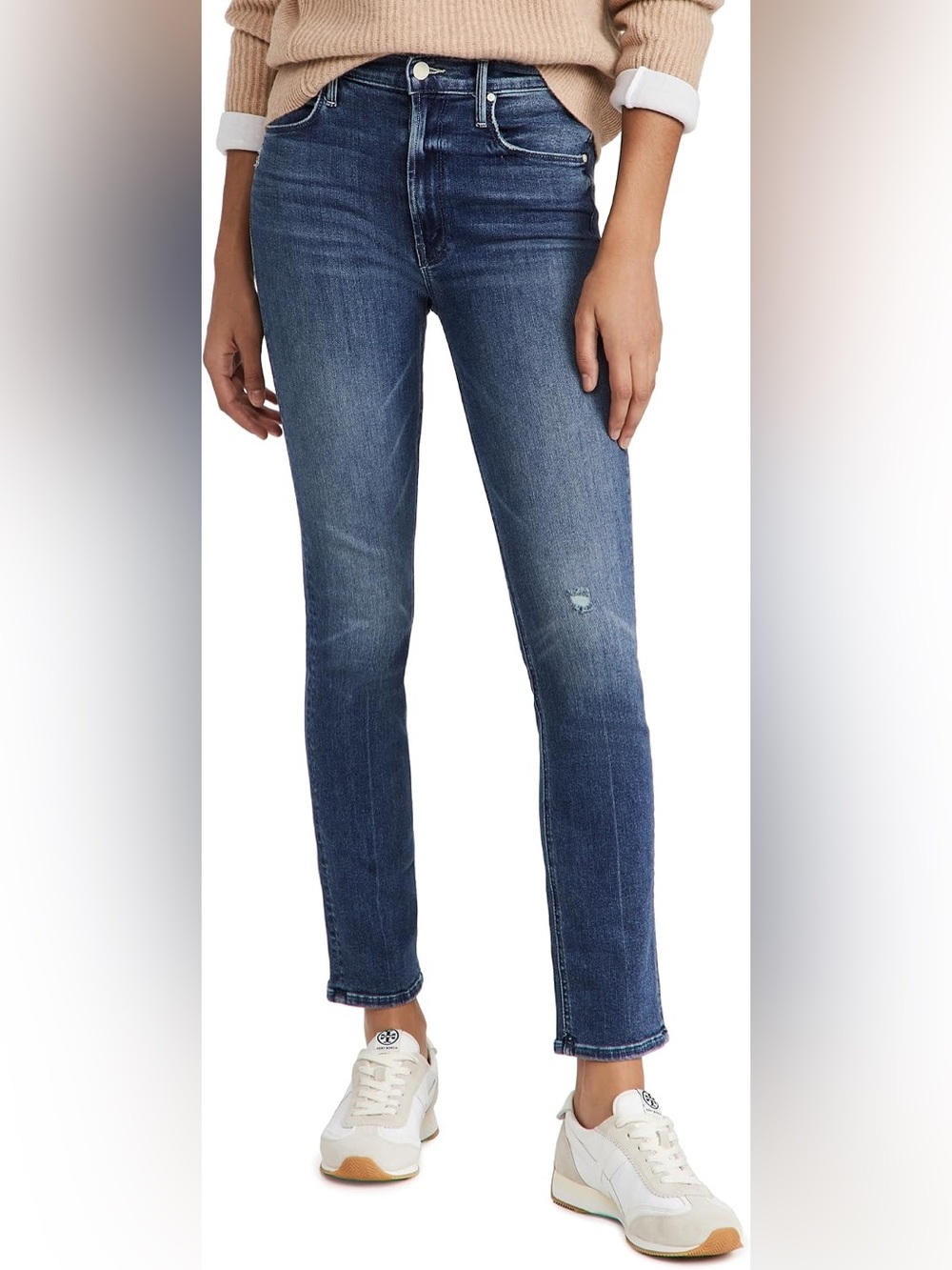 MOTHER The Dazzler Hoover Straight Leg in Getalongs Blue Size 26